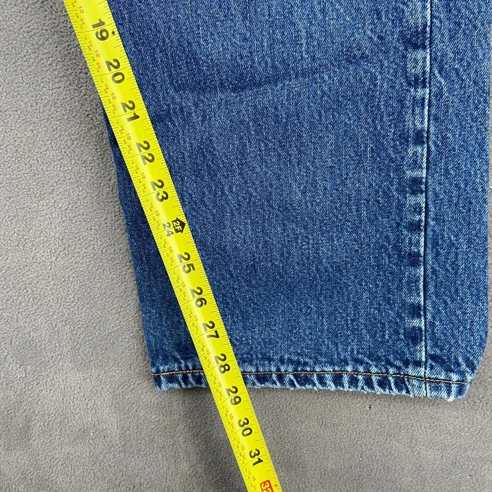 Levi's 501 Original Fit Jean Mens 40x32 Blue Denim Mid Rise Straight Leg Classic